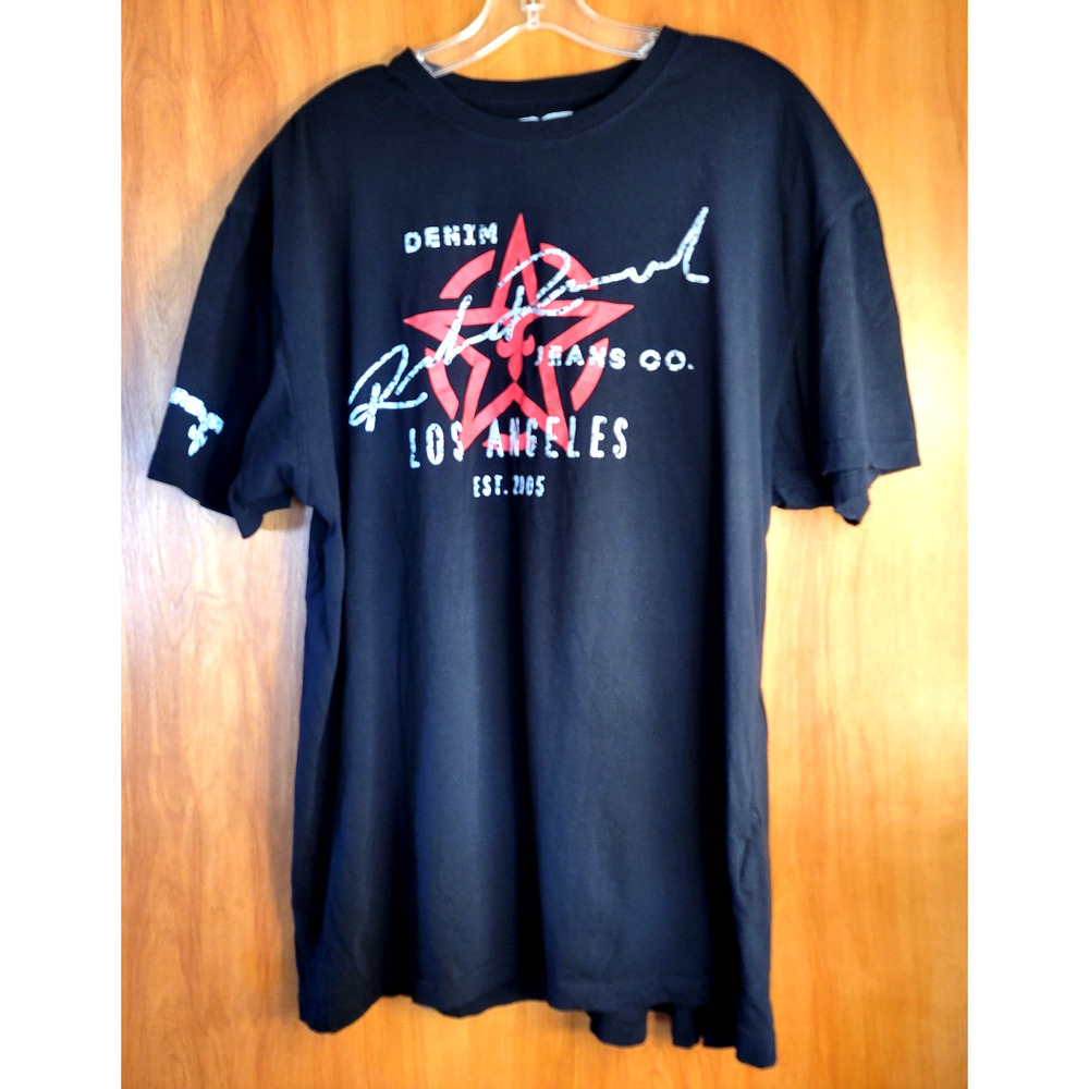 Rock Revival Co Graphic T‑Shirt XXL Black Red USA Men’s Tee